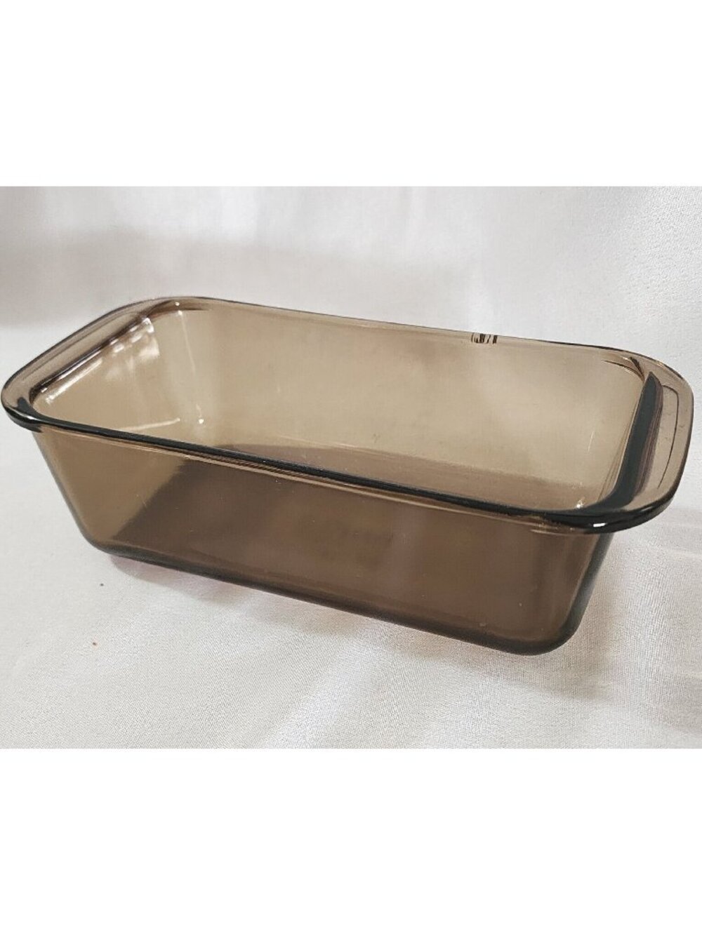 Pyrex Amber Brown Loaf Pan Baking Dish #213 glass Corning Vision 1.5qt